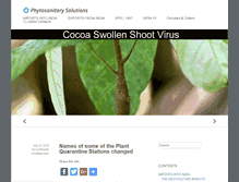 Tablet Screenshot of phytosanitarysolutions.com